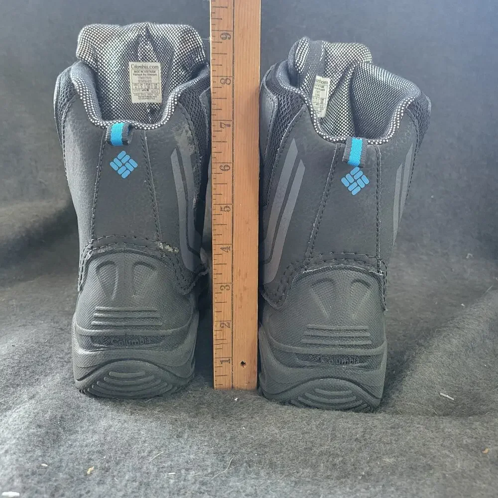 Columbia Youth Bugaboot Plus IV Omni‎ Heat Boot Black 4 M Big Kid